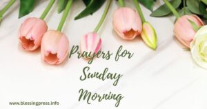 Prayers for Sunday Morning