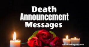 Death Announcement Messages