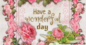 Have a wonderful day