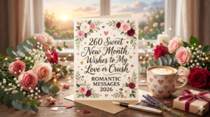 260 Sweet New Month Wishes to My Love or Crush Romantic Messages 2026