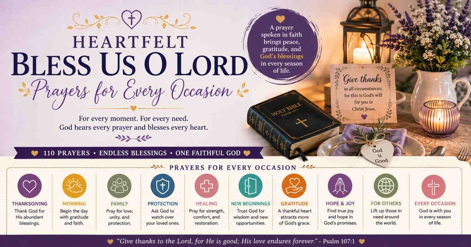 Heartfelt Bless Us O Lord Prayers for Every Occasion